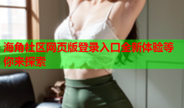 海角社区网页版登录入口全新体验等你来探索