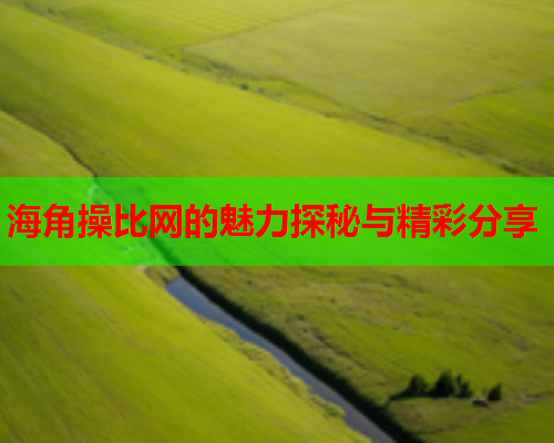 海角操比网的魅力探秘与精彩分享